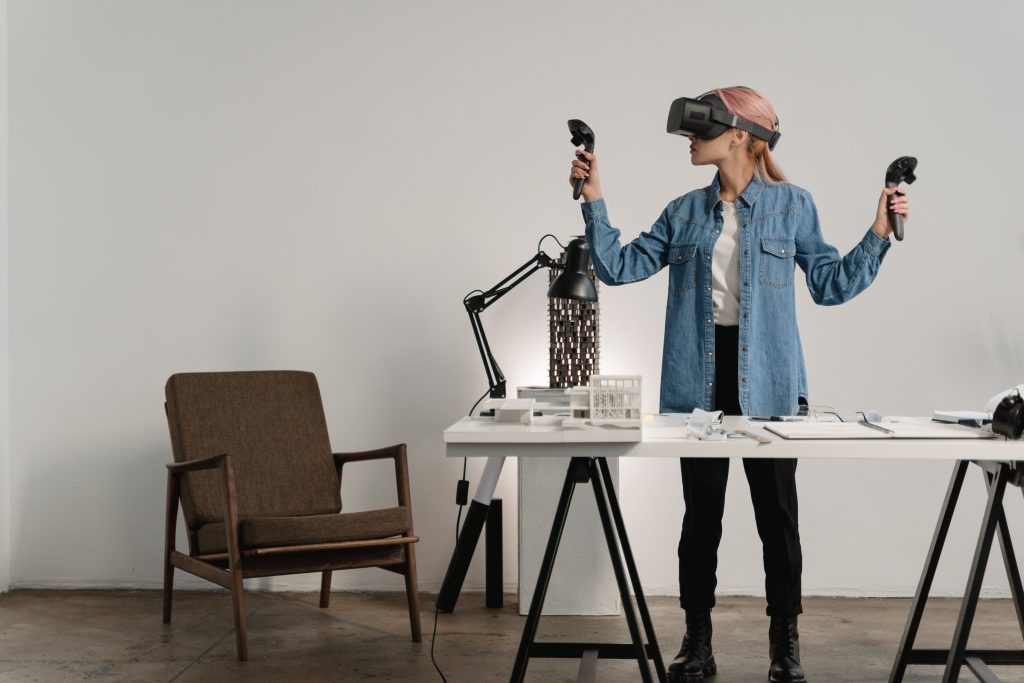 everyday immersive technology showing a 3D object in a real workspace
