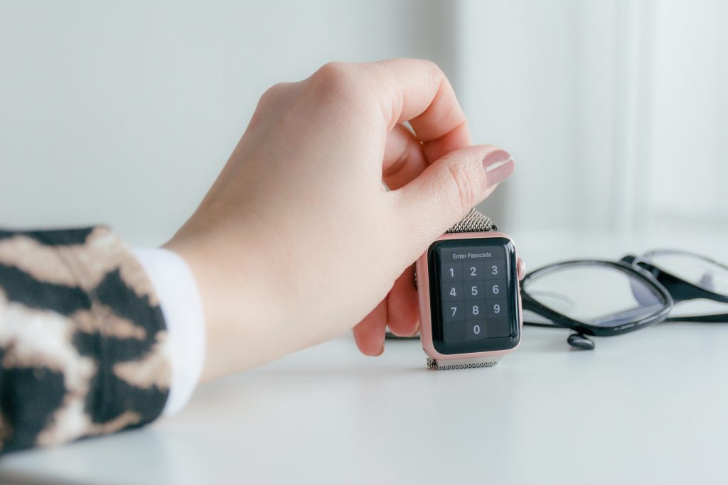 wearable technology privacy settings in a smartwatch companion app