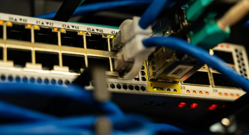 home network demand shown through active device traffic on a router dashboard
