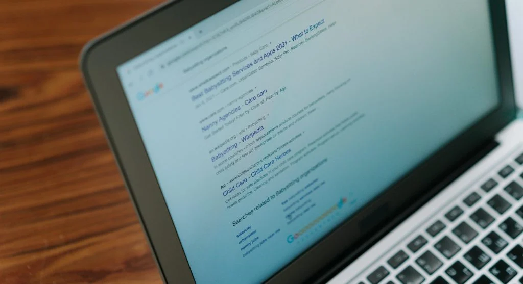 reviewing browser privacy settings on a laptop for safer web browsing
